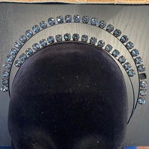 Anthropologie Winter Crystal Crown Headband.